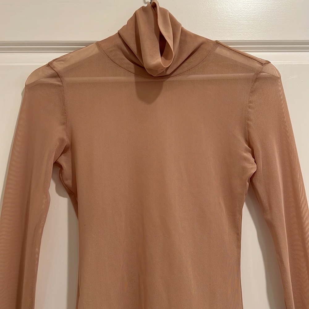 Cotton Candy LA Nude Mesh Top - Picture 2 of 4
